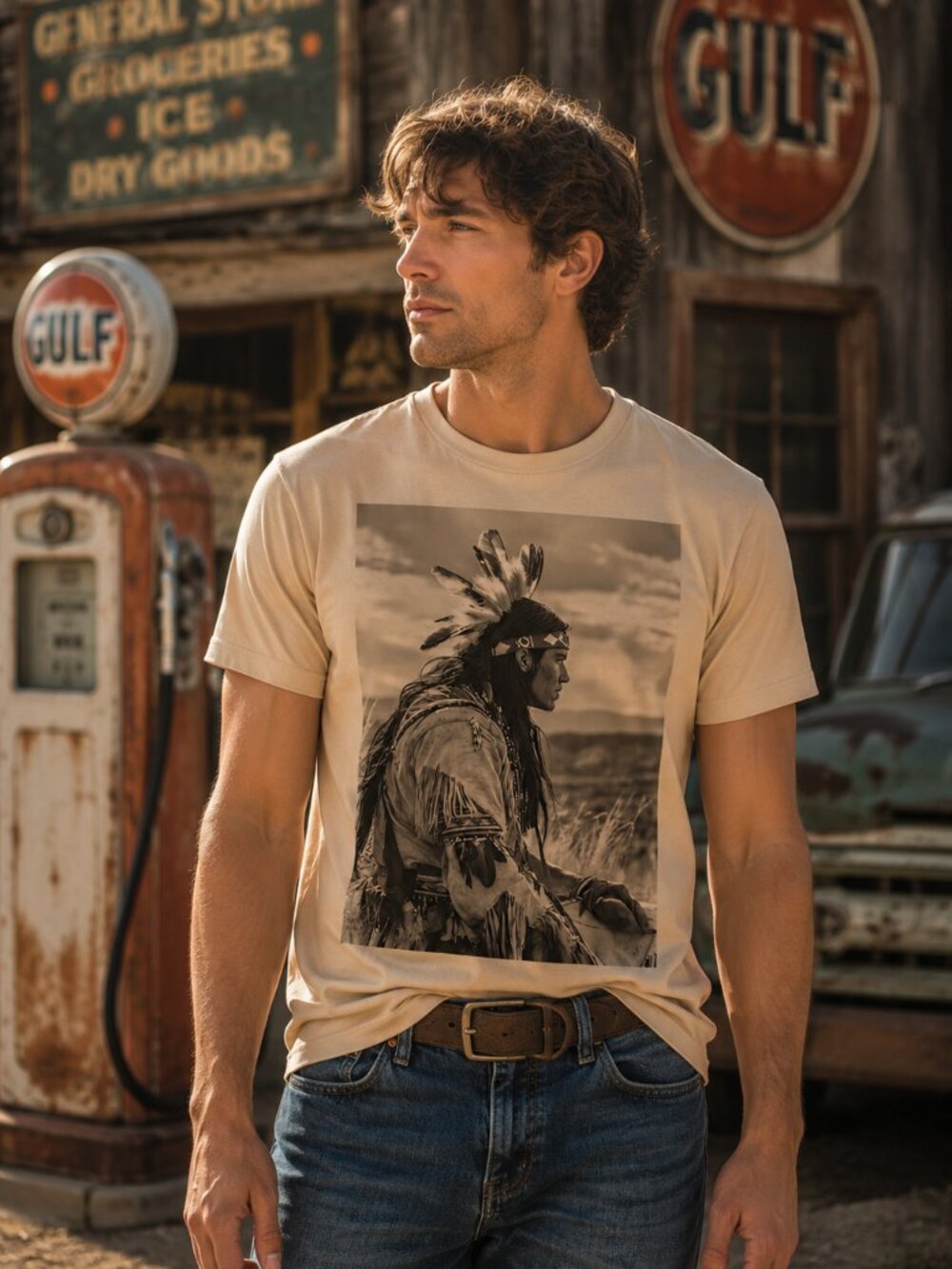 Prairie Spirit Vintage Tee HATMAN ORIGINALS VINTAGE STYLE T SHIRT TEE